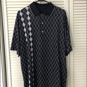 Greg Norman Navy & White Polo, Large, GUC